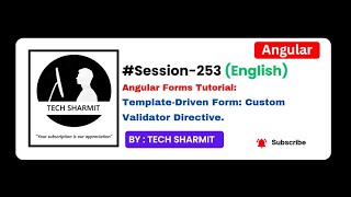Template Driven Form - Custom validator directive angular | Angular tutorial English (Session-253)