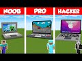 Minecraft: NOOB vs PRO vs HACKER: NEW APPLE MacBook in Minecraft! Laptop / Animation