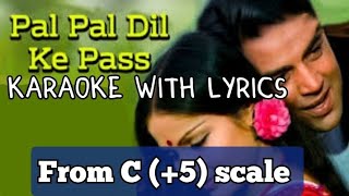 From C (+5)scale | Pal Pal Dil Ke Paas | Karaoke | Kishor kumar | dharmendra | Male, Female version