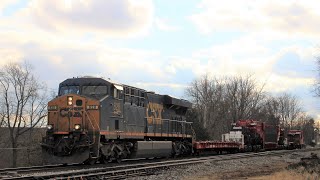 A mini chase of CSX's Schnabel Car and Caboose Train! | CSX W992