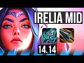 IRELIA vs AURORA (MID) | 8 solo kills, 1300+ games | EUNE Master | 14.14