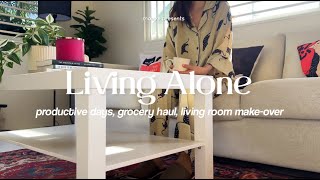 Living Alone in the Philippines: Productive days, grocery haul, living room make
