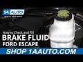 How to Check and Fill Brake Fluid 08-12 Ford Escape