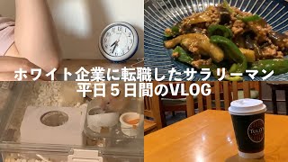 【VLOG】ホワイト企業へ転職した会社員の平日ルーティン