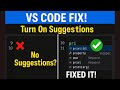 VS Code Suggestions Not Working? Here’s How to Activate Them (2025)