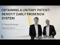 IP Insights: Obtaining a Unitary Patent - how to benefit early from the new system (2022)