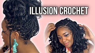 French Curl Braids! Illusion Crochet with 3 PARTS! | Watch Me Do My Hair!