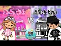 Pink Girls 💖 vs Black Boys 🖤😱 Toca boca house makeover 😍 [ Toca Life World ]