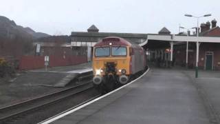 57307 Pulls The Saturday Pendolino Along North Wales 04-02-2012