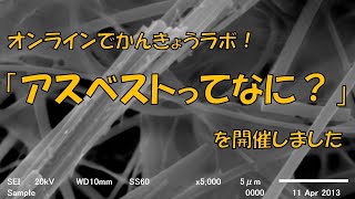 【オンラインでかんきょうラボ】アスベストってなに？