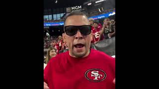 Nate Diaz goes to the 49ers game