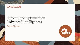 Oracle Eloqua - Subject Line Optimization