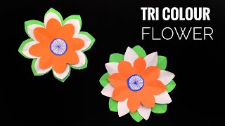 Easy Tri Colour 🇮🇳 Flower for Republic \u0026 Independence Day - 97