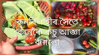 কচু recipeআৰু কন বিলাহীৰ জালুকীয়া অতি সহজে কেনেকৈ বনাৱ পাৰি 🙏#dailyvlog #অসমীয়াvlog