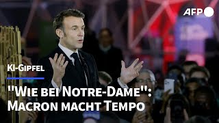 Tempo bei KI: Macron will „Notre-Dame-Strategie“ | AFP