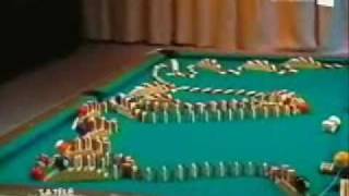 Pool and dominoes trick