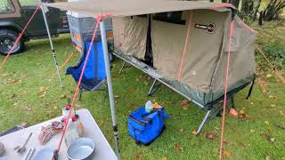 Oztent RS-1 Swag review in the UK,  RS-1S King Single Cot review in the UK.