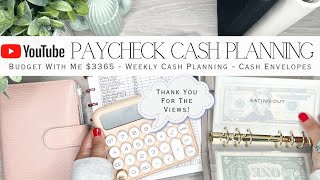 YouTube Paycheck Budget With Me $3365 | Cash Planning for the Week | Cash Envelope System