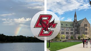 Boston College Campus Tour + Incredible Rainbow