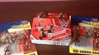 Darren opens and reviews a wwe mighty minis ring and more pound shop wrestlers
