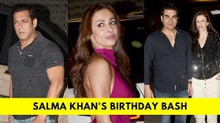 Salman Khan, Arbaaz Khan, Malaika Arora attend Salma Khan's birthday