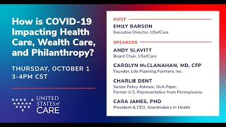 October 1 Webinar: How is COVID-19 Impacting Health Care, Wealth Care, and Philanthropy?