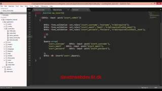 Codeigniter form validation (Video 8)