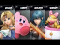 Super Smash Bros. Ultimate - Zelda (Blue) vs Kirby vs Byleth F vs Wendy