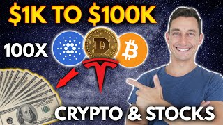 TURN $1000 INTO $100,000 WITH CRYPTO! 100X STRATEGY | Get Rich with Cryptocurrency