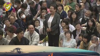 女性市長 土俵の下から訴え「男女同じ扱いを」兵庫 宝塚