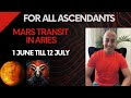 For all Ascendants | Mars transit in Aries 1 June till 12 July 2024 | Vedic Astrology Predictions |