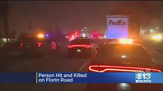 Person Struck, Killed Along Florin Road