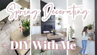 Spring Decorate With Me 2022 +  DIY Floating shelves / Spring Decorating Ideas