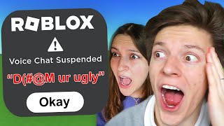 We Got Banned for Cursing in Roblox Voice Chat