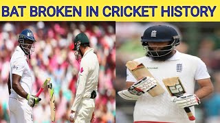 bat broken in cricket history