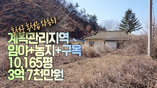 홍천땅/홍천군 홍천읍 와동리 - 계획관리지역임야+농지+구옥/10,165평/3억 7천만원