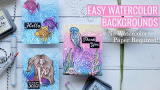 Easy Watercolor Backgrounds WITHOUT Watercolor Paper: Social Media Isn't Real Life