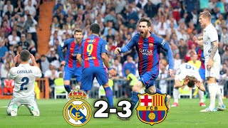 ملخص مباراة برشلونة 3-2 ريال مدريد ❯ "فهد العتيبي" الدوري الإسباني 2017 | HD