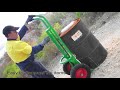 sturgo heavy duty drum hand trolley truck in action