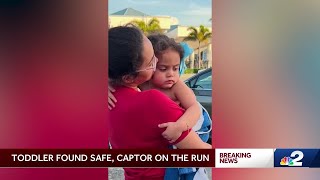 2-year-old abducted in Fort Myers found safe, captor on the run