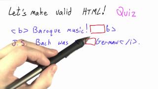 Making Valid Html - Programming Languages