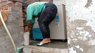 Washing Clothes With Desi Style | Village Women Daily Routine Work | Pak Family Vlog | Desi Cleaning