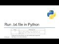 Use Python to run .txt file in LTspice simulation