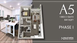 A5 | #1-024 | Phase I | One Bedroom | Virtual Tour | McEwen Northside Apartments