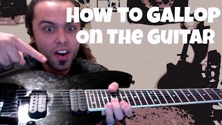 Quick tip on how to Gallop on Guitar