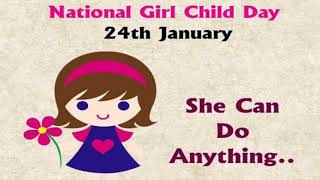 National girl child day whatsapp status