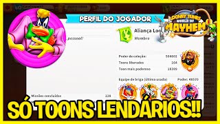 ANALISANDO OS TOONS LENDÁRIOS DOS INSCRITOS!!! - Looney Tunes Word of Mayhem GAMEPLAY #40