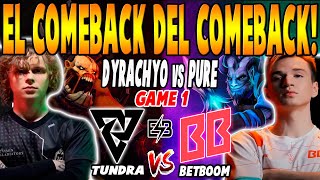 TUNDRA vs BETBOOM [GAME 1] BO3 - DYRACHYO, BZM vs PURE  - DREAMLEAGUE SEASON 25 DOTA 2