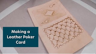 Making a Leather Poker Card