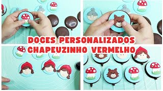 DOCES PERSONALIZADOS CHAPEUZINHO VERMELHO | PIRULITOS CHAPEUZINHO VERMELHO